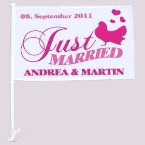 Persönliche Hochzeitsfahne *Motiv3*