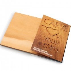 Persönliche Holzpostkarte