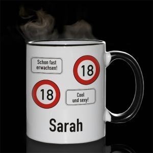Persönliche Tasse zum Geburtstag *Achtun