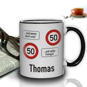 Persönliche Tasse zum Geburtstag *Achtun