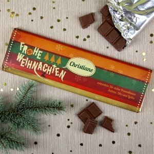 Persönliche XL Weihnachtsschokolade mit 