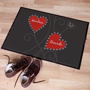 Persönlicher Fußabtreter mit Vornamen in