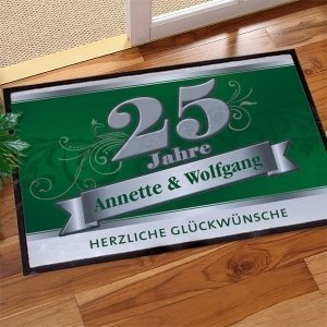 Persönlicher Fußabtreter zur Silbernen H