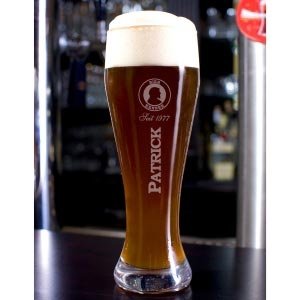Persönliches Weizenbierglas