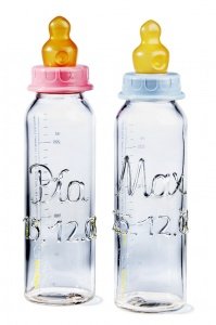 Personalisierbare Babyflasche mit Gravur