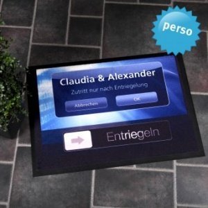 Personalisierbare Fußmatte Slider