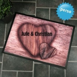 Personalisierbare Fußmatte für Verliebte