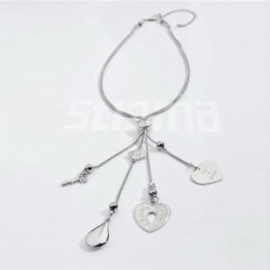 Personalisierbare Kette Fancy Heart 65cm