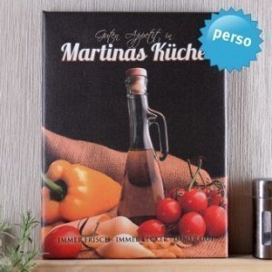 Personalisierbare Leinwand K?che
