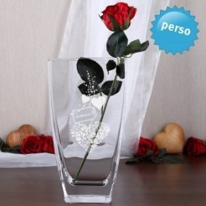 Personalisierbare Leonardo Vase mit Blum