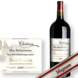 Personalisierbarer Bordeaux Magnum 1,5l