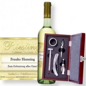 Personalisierbarer Riesling & Sommelier-