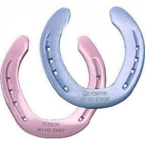 Personalisierbares Hufeisen zur Geburt