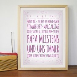 Personalisierbares Muttertags-Poster