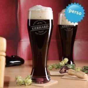 Personalisierbares Weizenbierglas