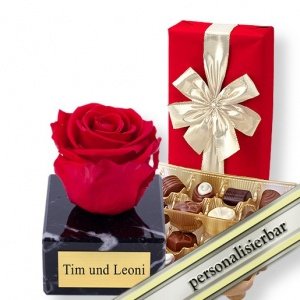 Personalisierte Ewige Verbundenheit rot 