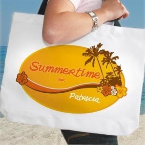 Personalisierte Tasche für den Strand *Summertime*