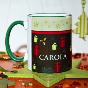 Personalisierte Weihnachtstasse mit Name