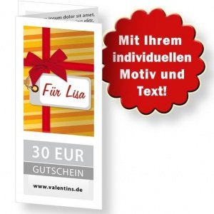 Personalisierter 30 EUR Geschenk-Gutsche