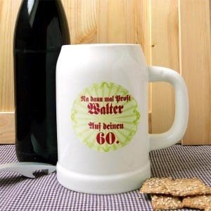 Personalisierter Bierkrug zum Geburtstag