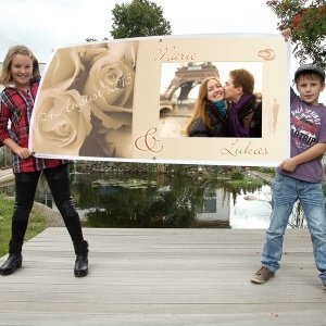 Personalisierter XXL Hochzeitsbanner mit