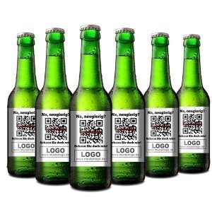 Personalisiertes Bier - QR-Code - Sixpac