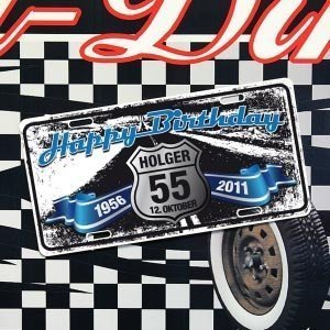 Personalisiertes Blechschild zum Geburts