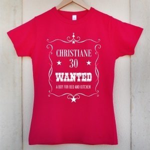 Personalisiertes Damenshirt *Wanted*