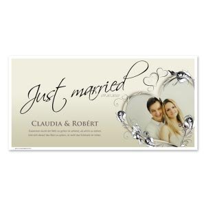 Personalisiertes Herzchen-Banner zur Hoc