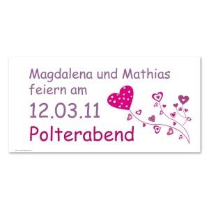 Personalisiertes Polterabendplakat 80cm 