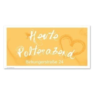 Personalisiertes Polterabendplakat 80cm 
