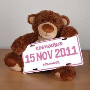 Personalisiertes Schild zur Geburt *Mädc