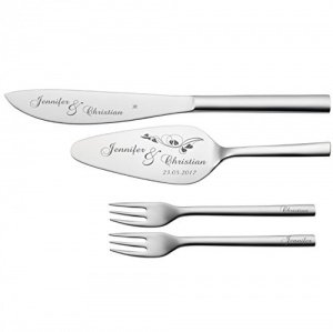 Personalisiertes Tortenbesteck Hochzeit