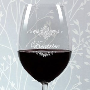 Personalisiertes Weinglas mit Namen