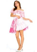 Petticoat Mini-Unterrock Rüschen weiss