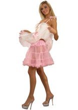 Petticoat Unterrock Rüschen rosa