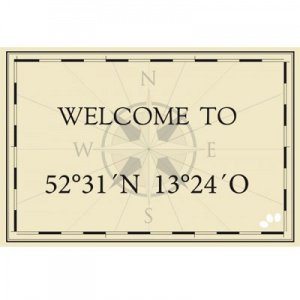 personalisierbare Fußmatte Welcome mit K