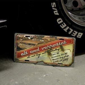 personalisiertes Blechschild *alt und ve