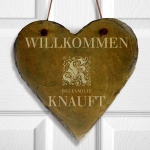 personalisiertes Herz mit Namen