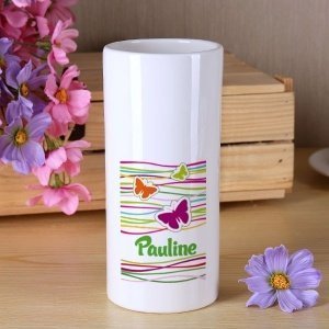 persönliche Keramikvase mit Schmett