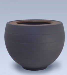 PFLANZTOPF M2  DUNKELBLAU MIT HOLZRAHMEN