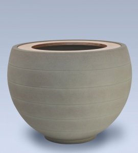 PFLANZTOPF M2  HELLGRÜN MIT HOLZRAHMEN