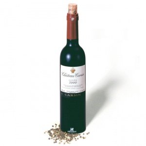 Pfeffermühle in Flaschenform Bordeaux vo