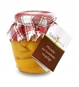 Pfirsiche aus Leonforte, eingelegt, Az. 