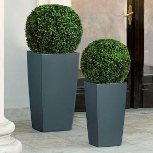 Pflanzgefäß Cubico, anthrazit