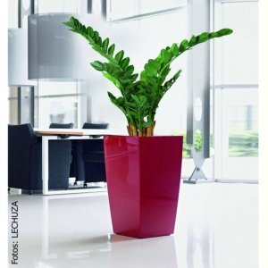 Pflanzgefäß Cubico, rot,