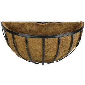 Pflanzkorb "Cottage", halbrund