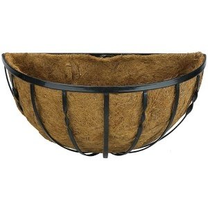 Pflanzkorb "Cottage", halbrund