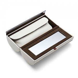 Philippi Design Schminkbox 128064 Donatella - echtes Kalbsleder weiß - zusätzliches Mäppchen für