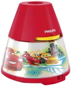 Philips Disney LED Projektor Tischleuchte Cars, rot